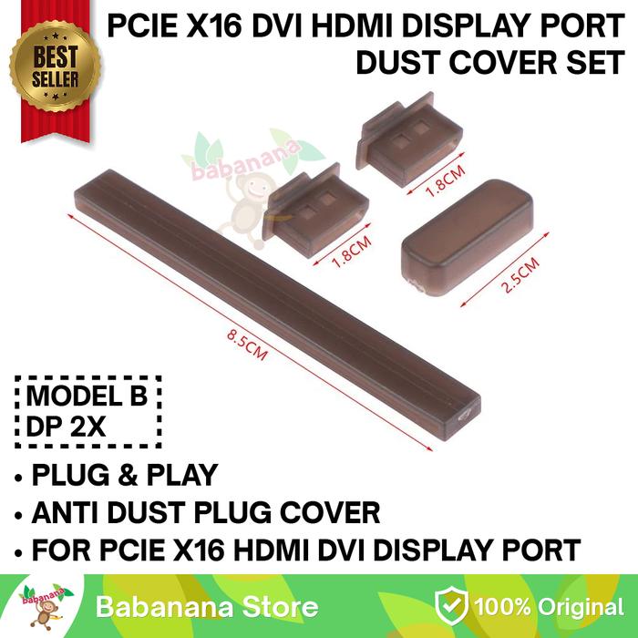 Gambar Dust Cover GPU Anti Debu DP HDMI DVI Port Penutup Kotoran VGA Card - Model B dari babanana store undefined Tokopedia
