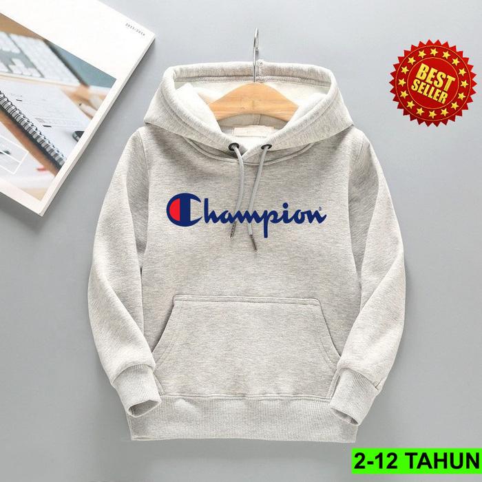Gambar Sweater hoodie Anak Campion Unisex usia 3 - 13 tahun Santai OOTD - Abu Muda, L dari Dryan Apparel17 undefined Tokopedia