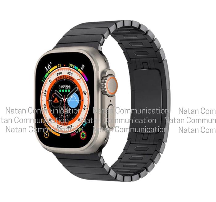 Gambar Strap apple watch ultra 2 stainless magnetik tali iwatch 9 8 7 coteci - BLACK, SIZE 49MM ULTRA dari TOKO NIC ACC undefined Tokopedia