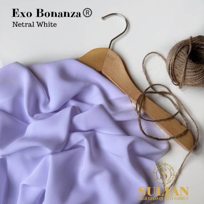 Gambar KAIN ABAYA SULTAN EXO BONANZA POLOS DUSTY PINK - NETRAL WHITE - NETRAL WHITE dari kain sultan distributor undefined Tokopedia