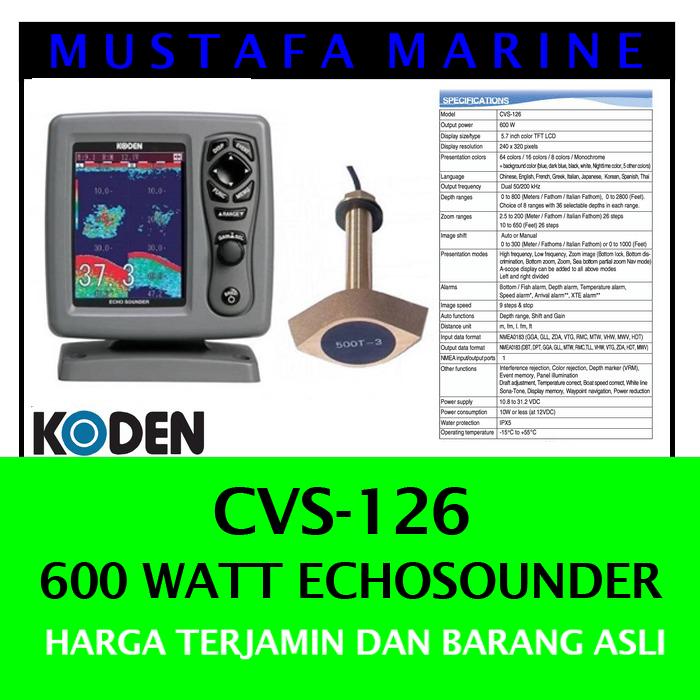 KODEN CVS-126 エコーサウンダー Jual Echosounder KODEN CVS KODEN CVS-126 エコーサウンダー Jual Echosounder KODEN CVS