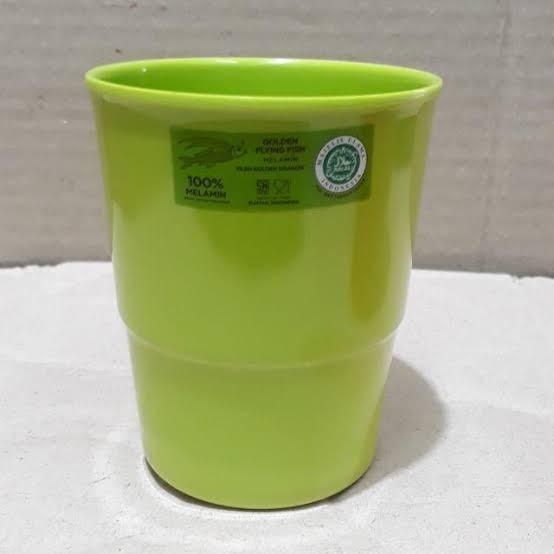 Gambar Gelas Melamin Minum Air Teh Ocha Es Jus Kopi Tea Flying Fish 300ML - Hijau Muda dari Delapan Jaya Hengky undefined Tokopedia