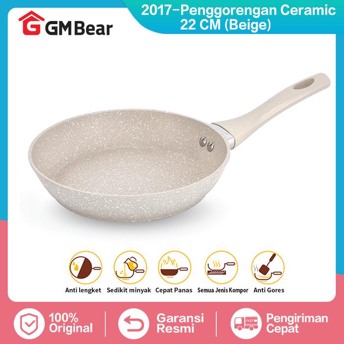 Gambar GM Bear Panci Set Keramik 1819 - Luversa Panci Ceramic Set 3pcs - 2017-Fry Pan dari GM Bear undefined Tokopedia