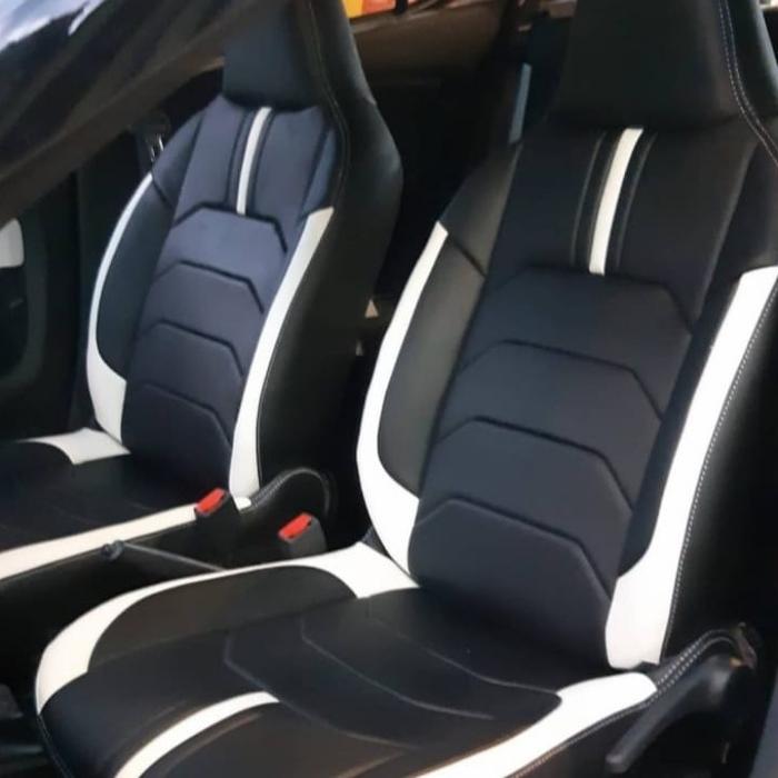 Gambar SARUNG JOK MOBIL BRIO SATYA BRIO RS AGYA AYLA KARIMUN WAGON ZES MYO - Putih dari Dl JOK MOBIL undefined Tokopedia