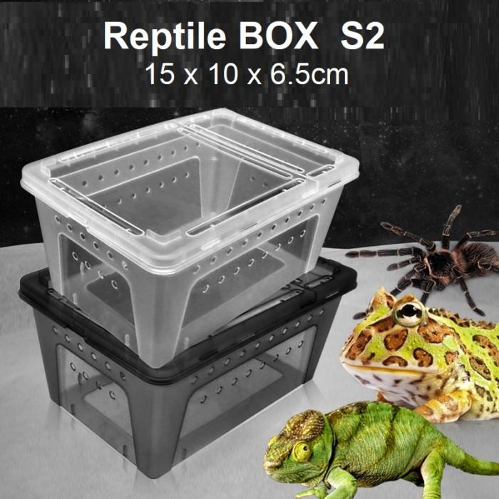 Gambar H3 SMALL Feeding Box Kotak Reptil Ular Pacman Gecko BD 15x10x6.5cm - S2 Putih, ----- dari Mulia Jaya Reptile undefined Tokopedia