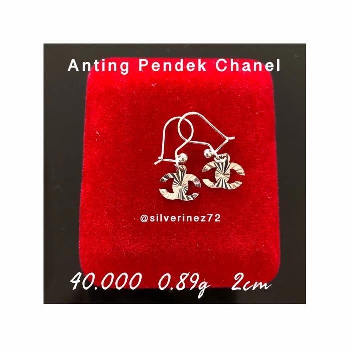 Gambar Anting Pendek Chanel 2cm dari Inez Silver Padalarang undefined Tokopedia