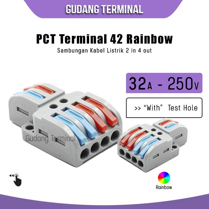 Jual PCT Terminal SPL 42 Konektor kabel listrik 2 in 4 out - Kota ...