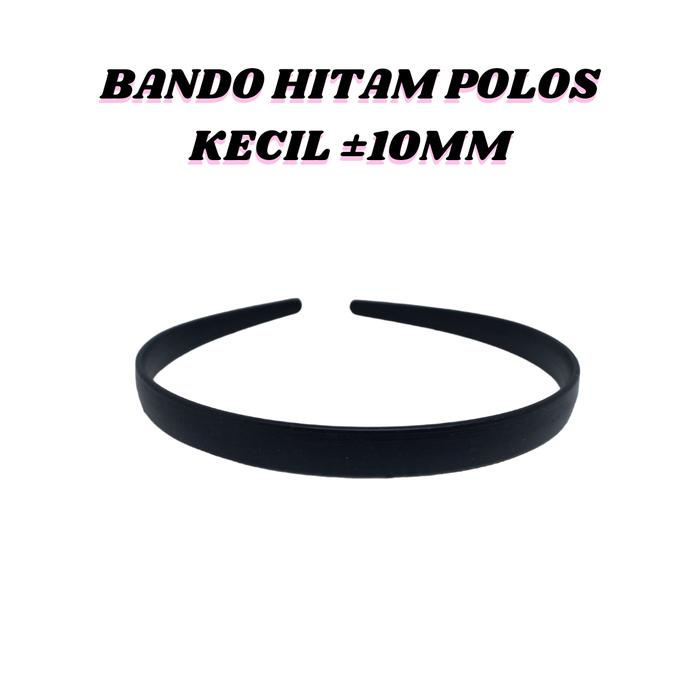 Gambar BANDO BONDU KOREA HITAM POLOS PLASTIK LEBAR TANPA GERIGI ANTI PATAH - 10MM KECIL, PER PCS dari Pusat Alat Jahit & Kerajinan Tangan undefined Tokopedia