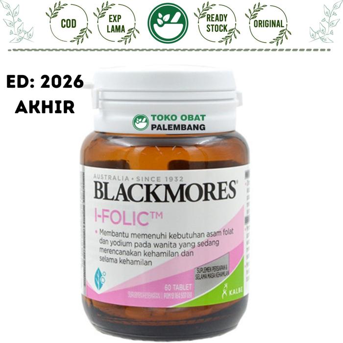 Gambar BLACKMORES I-FOLIC 60 TABLET ASAM FOLAT KEHAMILAN IFOLIC I FOLIC HAMIL dari Toko Obat Palembang Bandung undefined Tokopedia