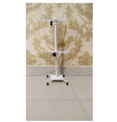 Gambar Rak Aksesoris Putar / Rak Aksesoris Hp - Warna Putih Tinggi 120 cm - MATAHARI 2SSN dari Globalmanekinstore undefined Tokopedia
