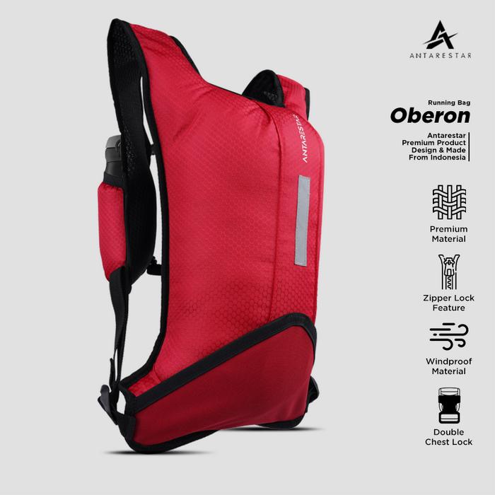 Gambar ROMPI JOGGING MARATHON LARI TRAIL RUNNING BACKPACK VEST HYDRATION 5L - Merah dari Antares Star undefined Tokopedia