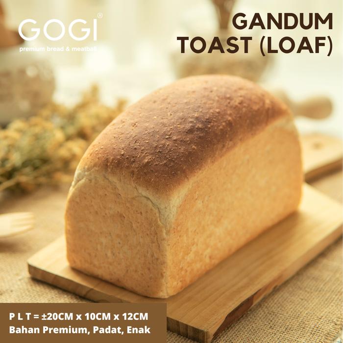 Gambar Roti Tawar Gandum Wholemeal Bread Roti Whole Wheat Toast Bread Premium dari GOGI Bakes Indonesia undefined Tokopedia