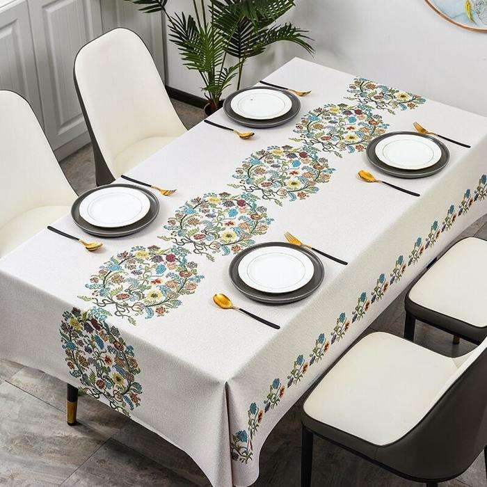 Gambar Taplak Alas Meja Makan Table Cloth Premium Waterproof Tahan Air lk - bohe  w dari TrianiCollectionShop undefined Tokopedia