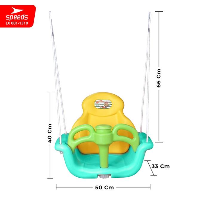 Gambar SPEEDS Mainan Ayunan Anak Swing Playround Bermain Kuda Kudaan M1308 - M1310 BIRU dari Speedshome undefined Tokopedia