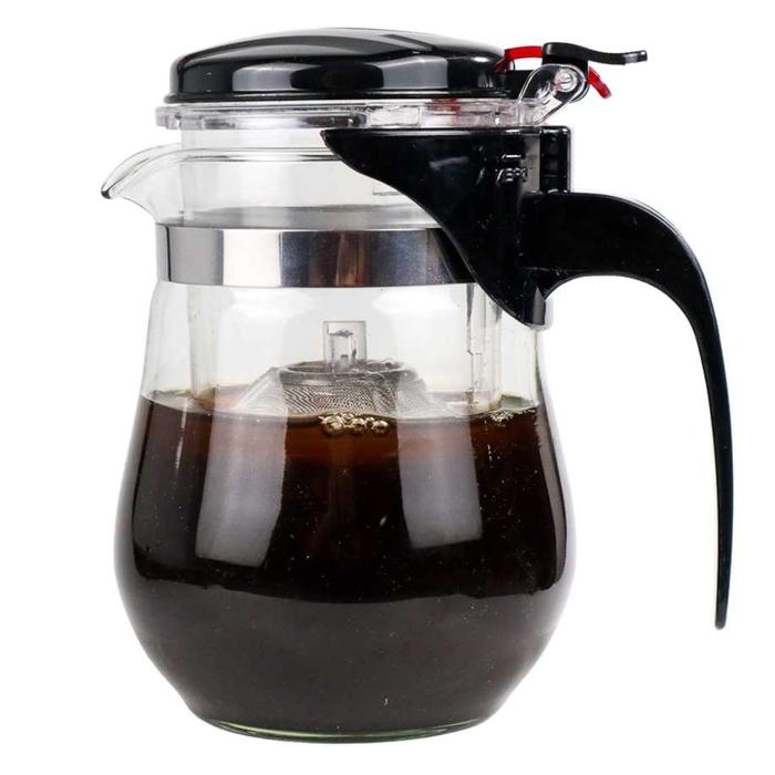 Gambar Teko Kaca Seduh Teh Wedang +Filter Saringan Infuser Ampas Rempah Buah - 350 ml dari CV KAJAYA NIAGA BERSAMA undefined Tokopedia