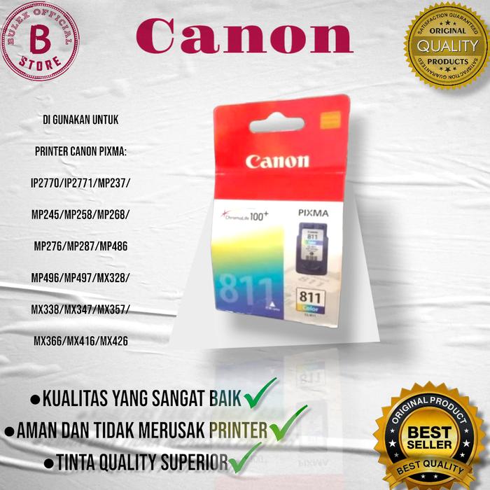 Gambar Paket Tinta Canon 810 Black + 811 Color ORIGINAL 100% - COLOR dari Bulex Official Store. undefined Tokopedia