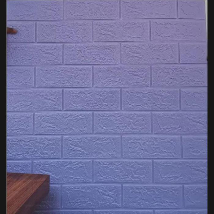 Gambar Stiker Wallpaper Dinding Model 3D Foam Motif Batu Bata Dekorasi Rumah - Ungu Muda dari UNICO.indonesia undefined Tokopedia