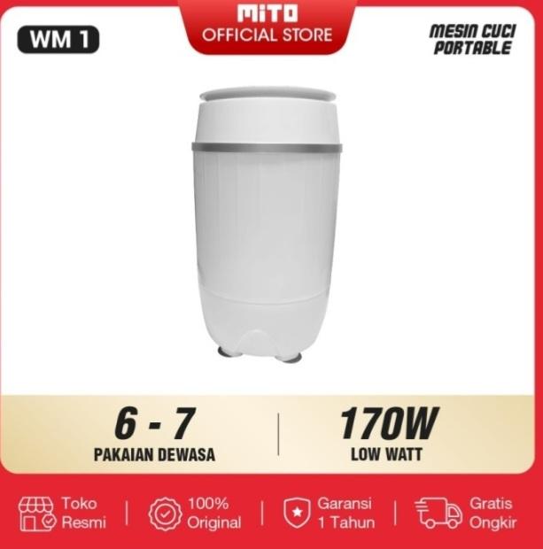 Gambar Mesin Cuci Mini Mito WM 1 3,5 kg Mesin Cuci Portable Mito WM 1 Murah - WM 1 AJA, PACKING NORMAL dari Toko Lima_NEW undefined Tokopedia