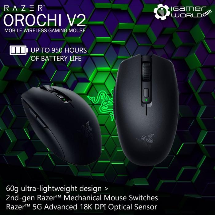 Gambar Razer Orochi V2 Dual Connection Mobile Wireless & Bluetooth Gaming Mouse - Hitam dari Igamerworld Store_NEW undefined Tokopedia