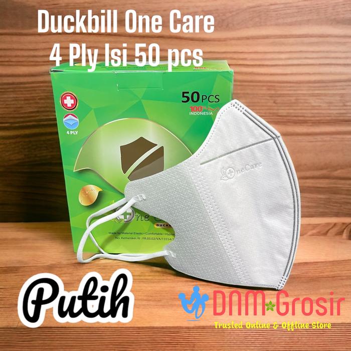 Gambar Masker Duckbill NE Care Hitam Putih Embos Kemenkes isi 50 Pcs - DB OC PUTIH dari DNM GROSIR undefined Tokopedia