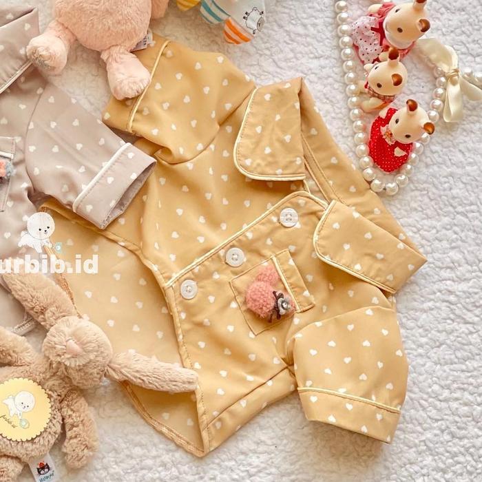 Gambar Heart pajamas - Choco Latte, XS dari furbib undefined Tokopedia