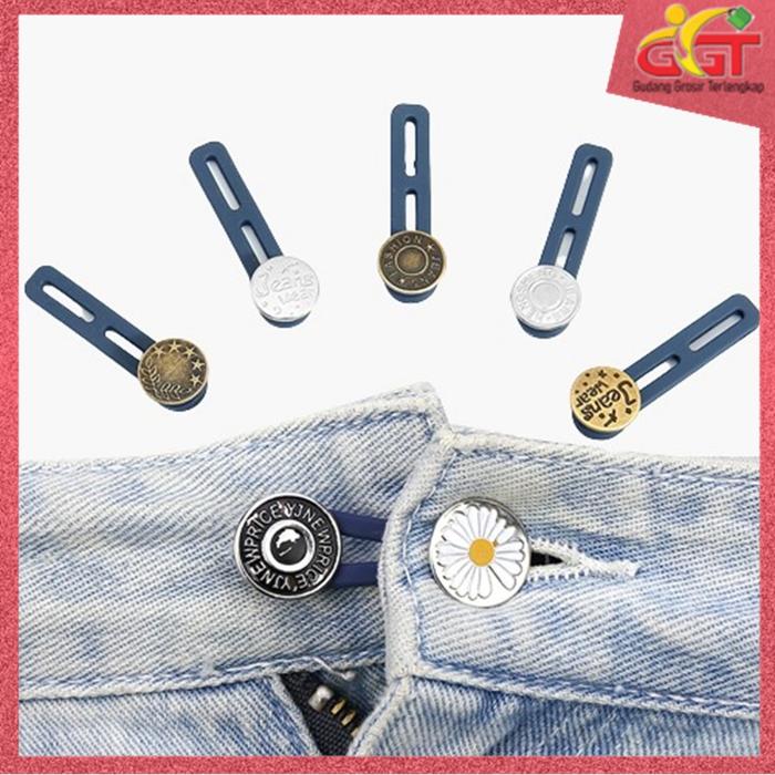 Gambar GGT Kancing Celana Jeans Aksesoris Kancing Jeans Pengait Celana - JEANS SILVER dari Gudang Grosir Terlengkap undefined Tokopedia