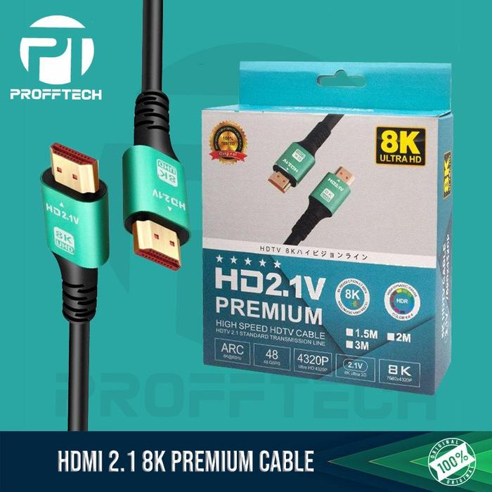 Gambar Kabel HDMI 8K 2.1/Cable HDMI 2.1 High Speed 8K Smart Hdmi. 15 Meter dari ProffTech Indonesia undefined Tokopedia