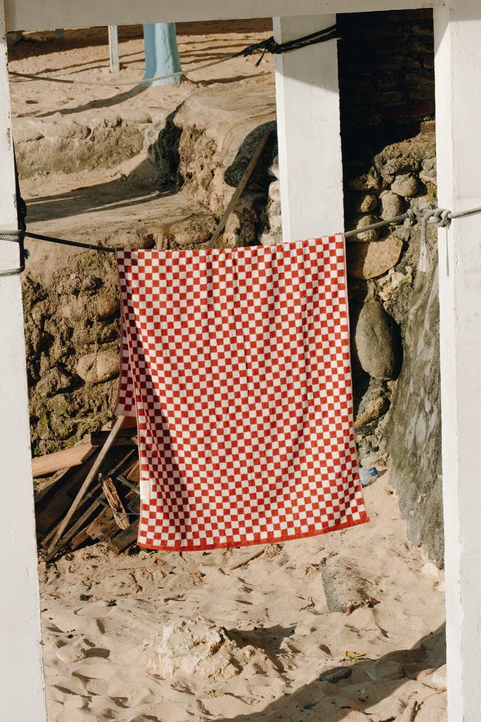 Gambar Checkered Bath Towel - Auburn dari Sula Living undefined Tokopedia