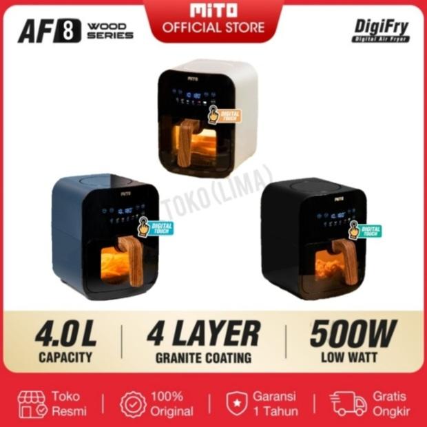 Gambar Airfryer Mito AF 1 Kapasitas 4 Liter Low Watt Air Fryer Mito - AF 8 TRANSPARAN, PACKING EXTRA dari Toko Lima_NEW undefined Tokopedia