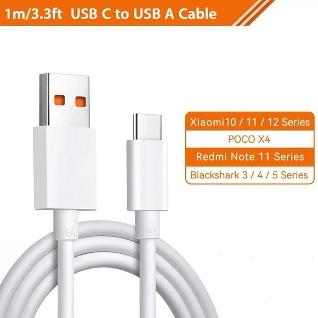 Gambar ORIGINAL KABEL CHARGER XIAOMI BLACK SHARK 3 PRO 6A QUICK CHARGE - 1M dari URBAN STORY undefined Tokopedia