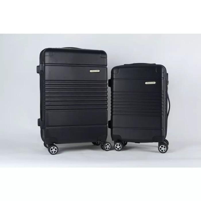 Gambar KOPER 24 INCH FIBER POLO HARDCASE RODA 4 - Hitam dari LARISMA.JAYA undefined Tokopedia