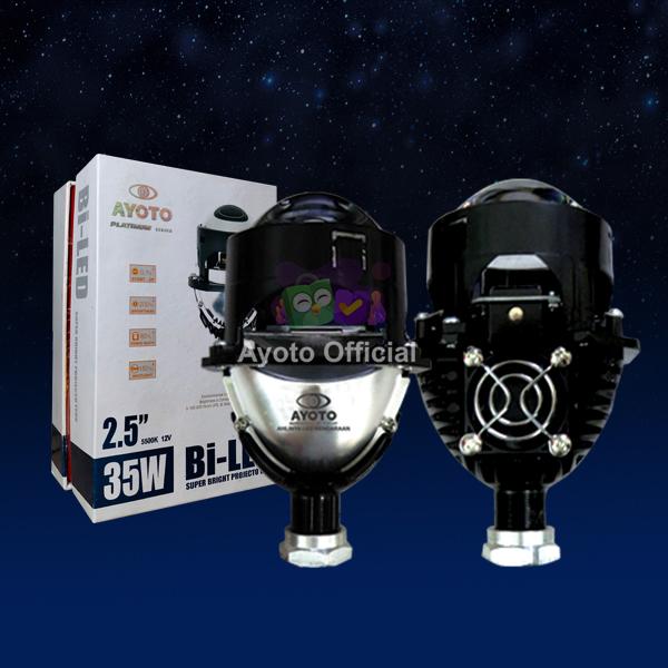 Gambar 1 BUAH LAMPU PROJECTOR LENS BILED AYOTO 2'5 INCHI 35 WATT HI LOW BEAM - Biled Gen 2 dari AyotoLED undefined Tokopedia