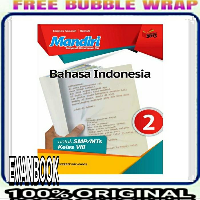 Gambar Buku Mandiri Bahasa Indonesia Kelas 8 VIII 2 SMP MTs Erlangga dari EVANBOOK1871 undefined Tokopedia