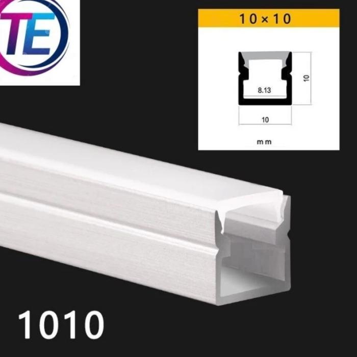 Gambar KAP HOUSING ALUMINIUM LED STRIP/DUDUKAN LED STRIP/LED STRIP 1meter - 1010 putih dari Grand Lite Electric undefined Tokopedia