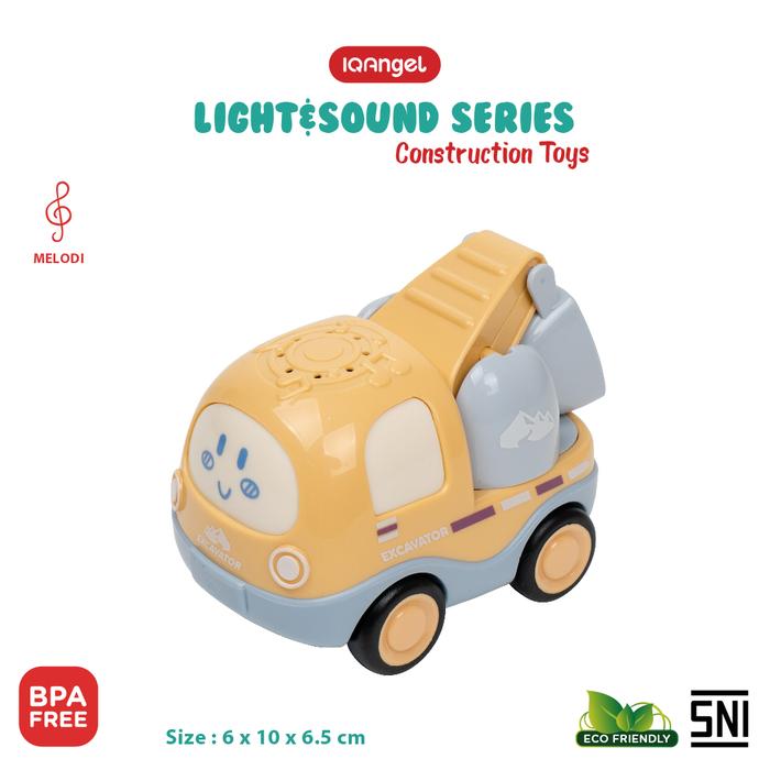 Gambar IQ Angel Mainan Mobil Mobilan / Mainan Edukasi Anak / Mainan Truk - Excavator Truck dari goodwaytoys undefined Tokopedia