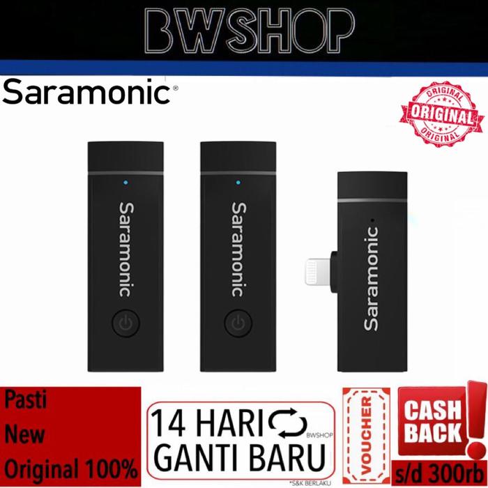 Gambar Saramonic Blink GO D2 Dual Wireless Microphone Lightning Apple iPhone dari bw shop- undefined Tokopedia