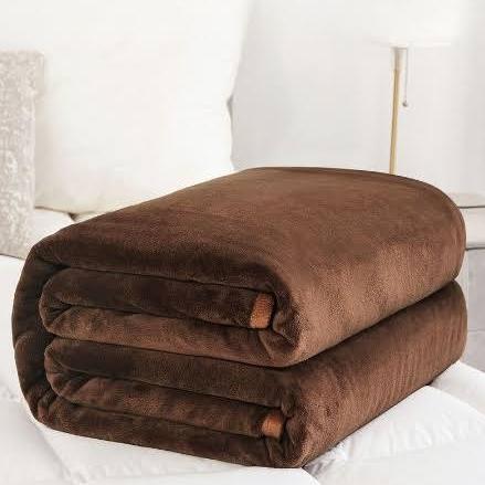Gambar Selimut Bulu Polos Termurah Ukuran 150x200 Luxury Premium Class - Cokelat dari Berrbi Shop_NEW undefined Tokopedia