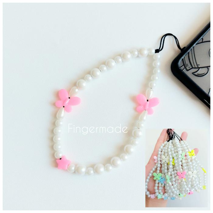 Gambar Phone Strap Gantungan Hp Kamera Tas Kunci - Butterfly dari fingermade bracelet undefined Tokopedia
