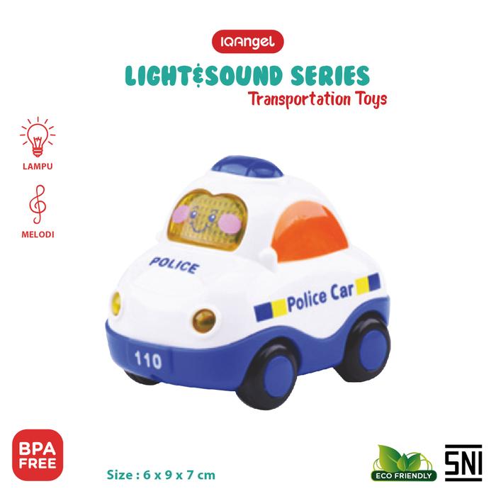 Gambar IQ ANGEL Transportation Car Toys / Mainan Edukasi Anak Karakter Mobil - Police dari goodwaytoys undefined Tokopedia