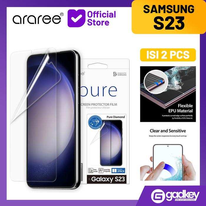 Gambar Screen Guard Samsung Galaxy S23 Ultra Plus Araree PureDiamond Hydrogel - S23 dari GAD Official undefined Tokopedia