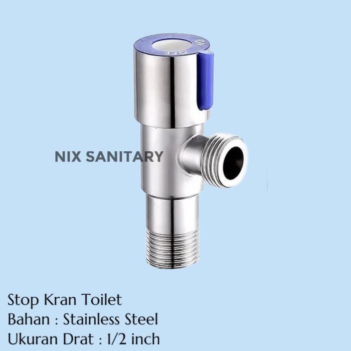 Gambar Stop Kran Toilet Shower Stop Kran Tee Stainless Stop Kran Kloset - Kran Single dari depomurah88 undefined Tokopedia
