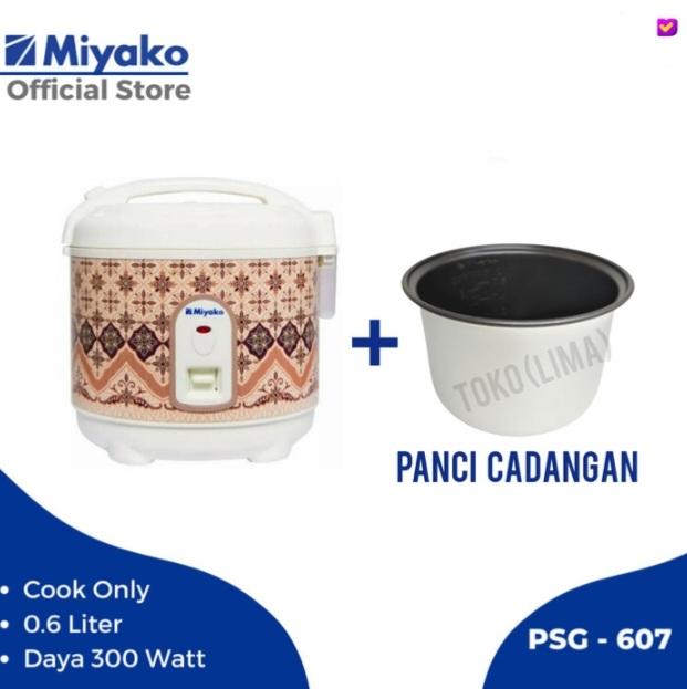 Gambar Rice Cooker Mini Magic Com Miyako PSG 607 0,6 Liter - +PANCI CADANGAN, PACKING NORMAL dari Toko Lima_NEW undefined Tokopedia