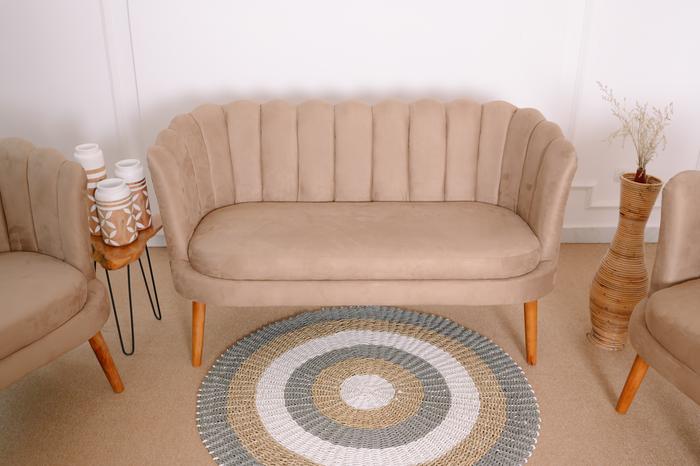 Gambar Sofa Kerang / Sofa Ruang Tamu / Sofa Set Tamu - Coklat, 1 Seat dari damarterang.furniture undefined Tokopedia