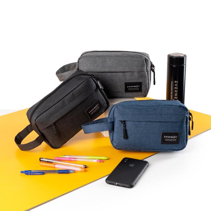 Gambar EVERNEXT - Pouch Bag Axel Pria Wanita Tas Tangan Pria Hand Bag Pria Clutch Pria - BLACK dari EVERNEXT PROJECT undefined Tokopedia