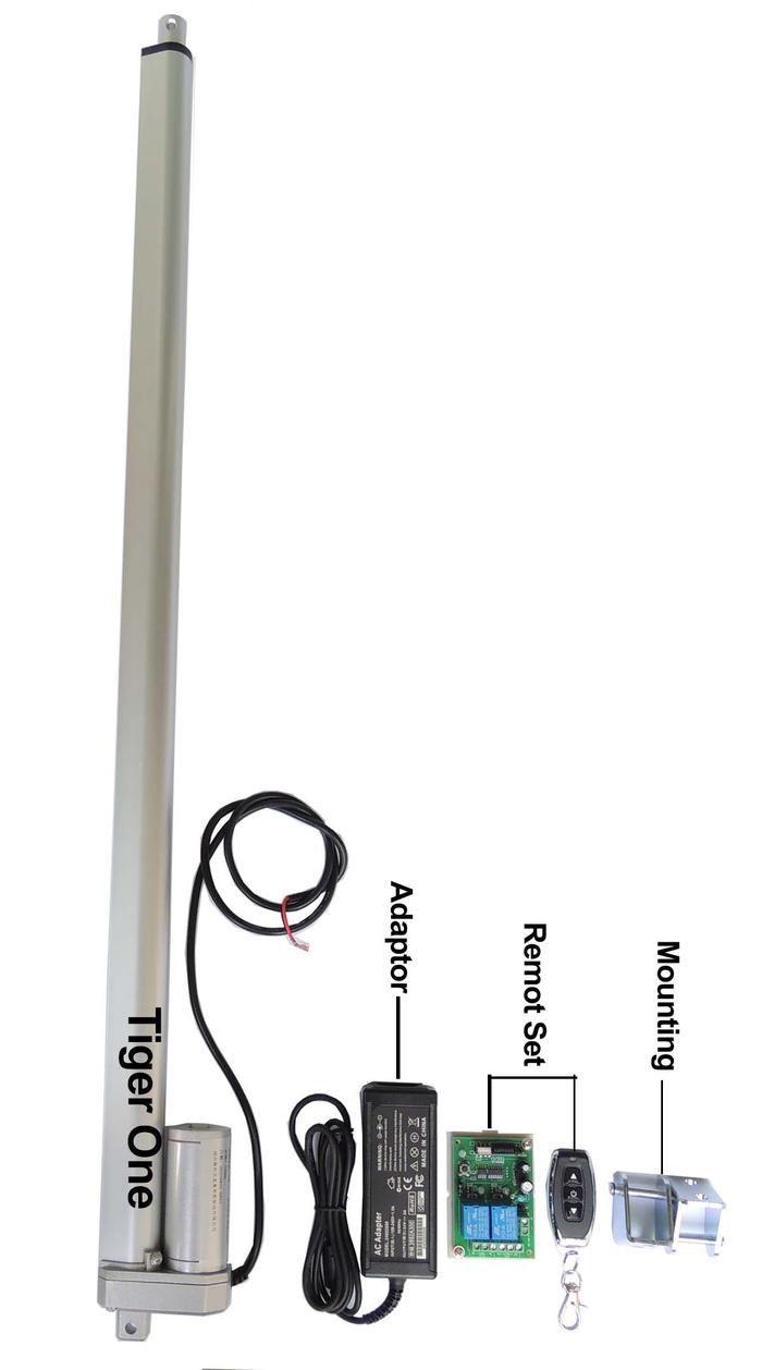Gambar Kumau Aktuator, Actuator 24V Linear Aktuator, Linear Actuator 75cm 1000N - Lengkap set dari Tiger One JKT undefined Tokopedia