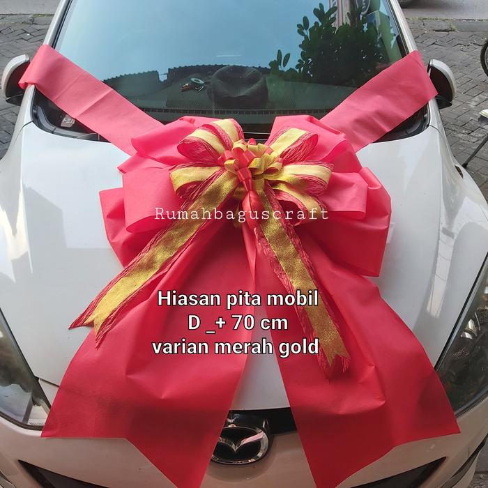 Gambar pita mobil - merahgold dari Rumahbaguscraft1 undefined Tokopedia