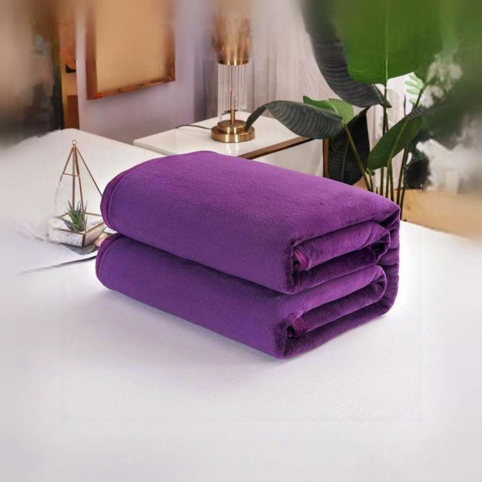 Gambar Selimut Polos 150x200 / Selimut Bagus - Ungu dari Berrbi Shop_NEW undefined Tokopedia