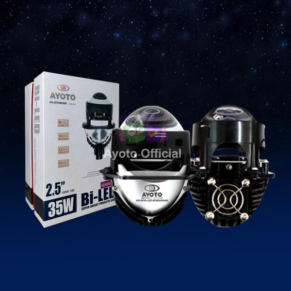 Gambar 1 BUAH LAMPU PROJECTOR LENS BILED AYOTO 2'5 INCHI 35 WATT HI LOW BEAM - Biled Gen 1 dari AyotoLED undefined Tokopedia