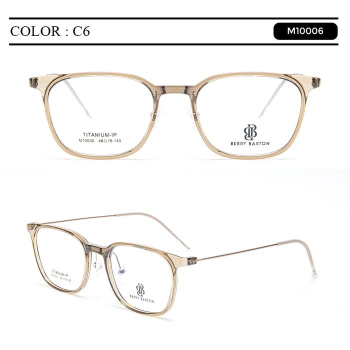 Gambar Kacamata Anti Radiasi Bahan Titanium Frame Kotak Berrybarton 10006 - C6, 1.61 Blueray dari berrybarton.kacamata undefined Tokopedia