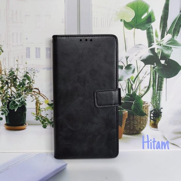 Gambar Flip cover leather case dompet kulit Oppo A78 5G - Hitam, A78 dari Glorycase undefined Tokopedia